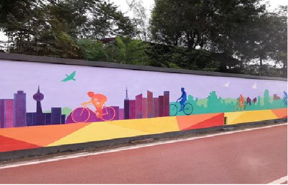 冷水江墙体彩绘-围墙