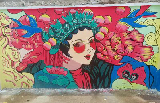 冷水江墙体彩绘-网红墙