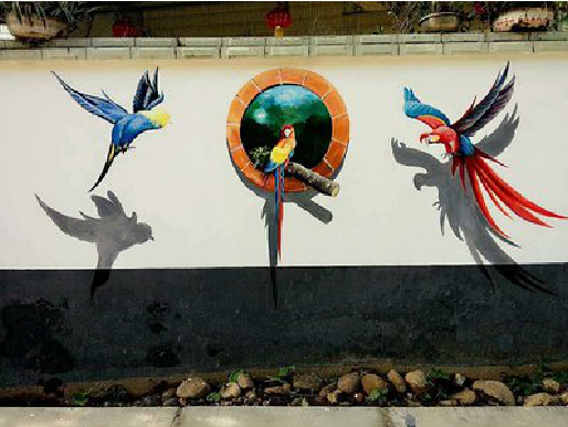 冷水江视觉错位-3D墙绘设计