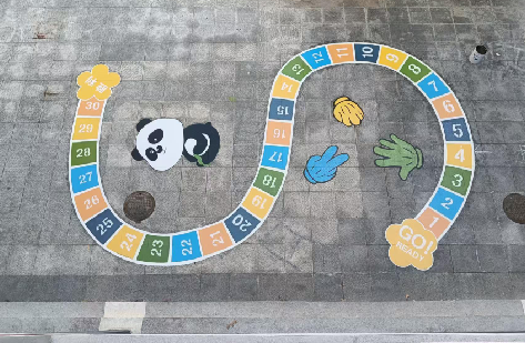 冷水江地面游戏彩绘