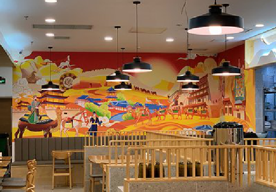 冷水江商业空间彩绘介绍。